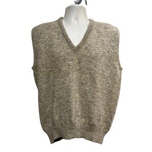 Vintage Jantzen‎ Sweater Vest Mens XL Gray Wool Blend Pullover  Academia Grunge